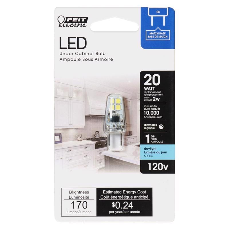 Feit BP20G8/850/LED T4 G8 LED Bulb Daylight 20 Watt Equivalence 1 pk
