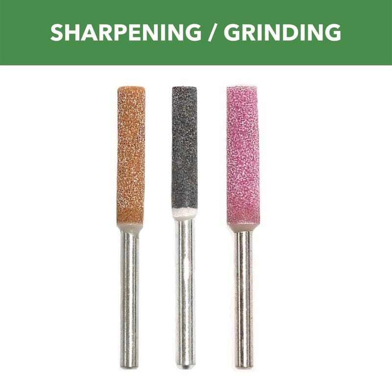 Dremel 458 5/32, 3/16, 7/32 in. Aluminum Oxide Cylindrical Grinding Stone 3 pk