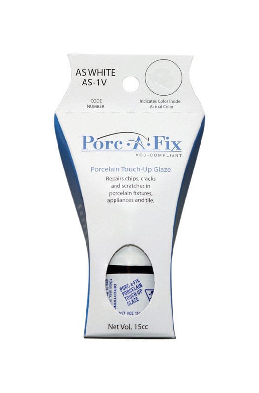 Porc-A-Fix AS-1V Porcelain As White Touch-Up Glaze 15 cc