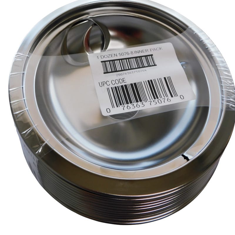 Stanco 5076-8B Contractor Pack Steel Reflector Bowl 8 in. W