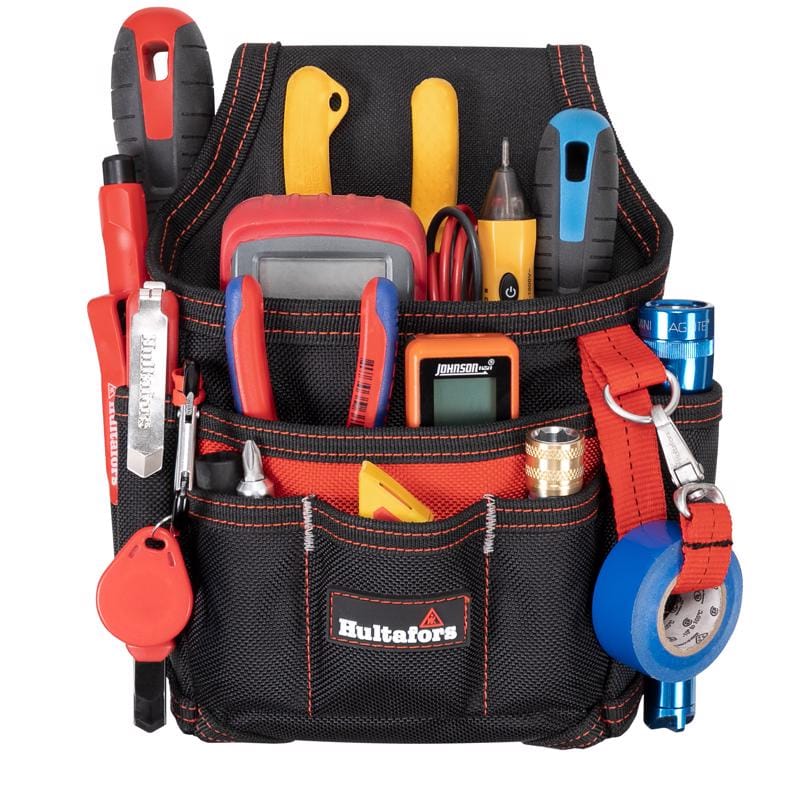 CLC HT5103 Hultafors Work Gear Tool Organizer Ballistic Polyester 9 compartments Black/Red