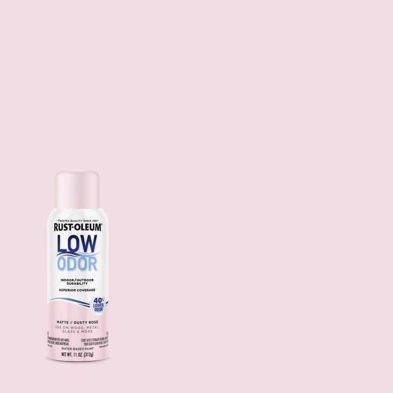 Rust-Oleum 388273 Low Odor Matte Dusty Rose Spray Paint 11 oz