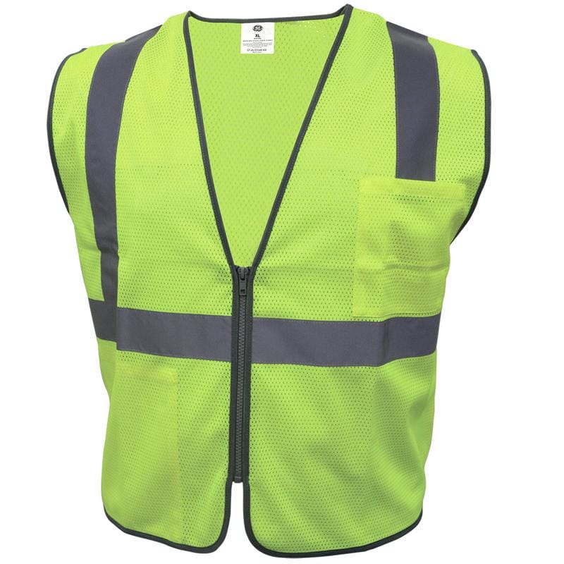 General Electric GV076GXL Reflective Safety Vest Green XL