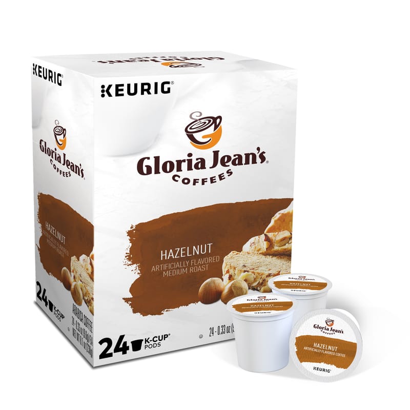 Keurig 5000330068 Gloria Jean's Hazelnut Coffee K-Cups 24 pk