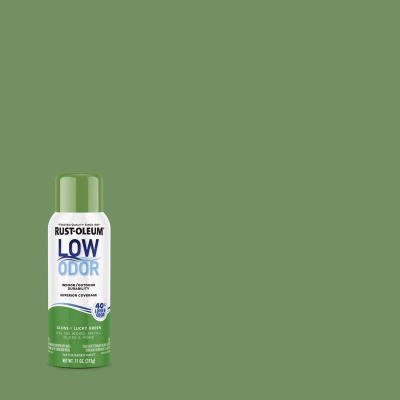 Rust-Oleum 388270 Low Odor Gloss Lucky Green Spray Paint 11 oz