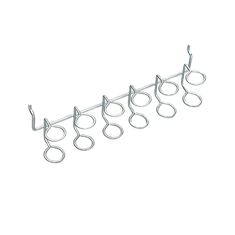 Crawford 18777 Zinc Plated Silver Steel 11.8 in. Multi-Tool Peg Hook Rack 1 pk
