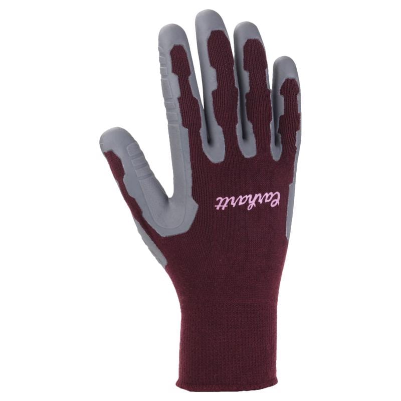 Carhartt GC0698WDUSPLU-M Women's Indoor/Outdoor Grip Gloves Purple M 1 pair