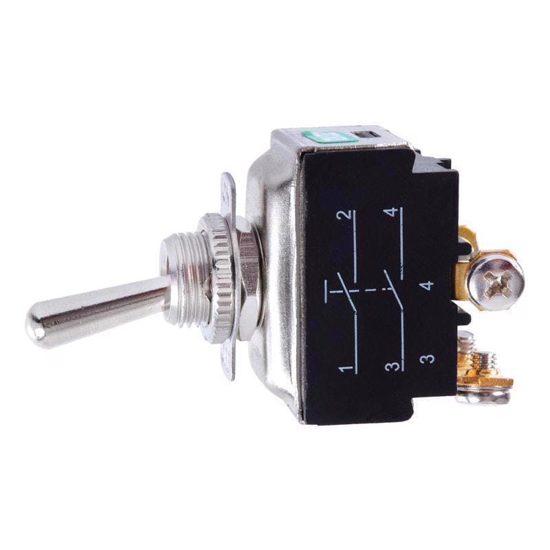 Jandorf 61130 20 amps Double Pole Toggle Power Tool Switch Silver 1 pk