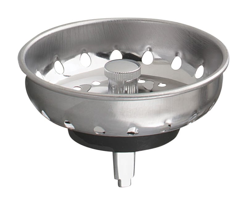 Plumb Pak PP820-22 3-1/2 in. D Black/Silver Stainless Steel Replacement Strainer Basket