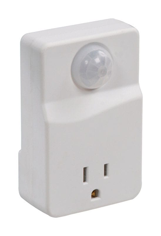 Amertac MLC4BC White Motion Activated Plug In Light Control 1 pk