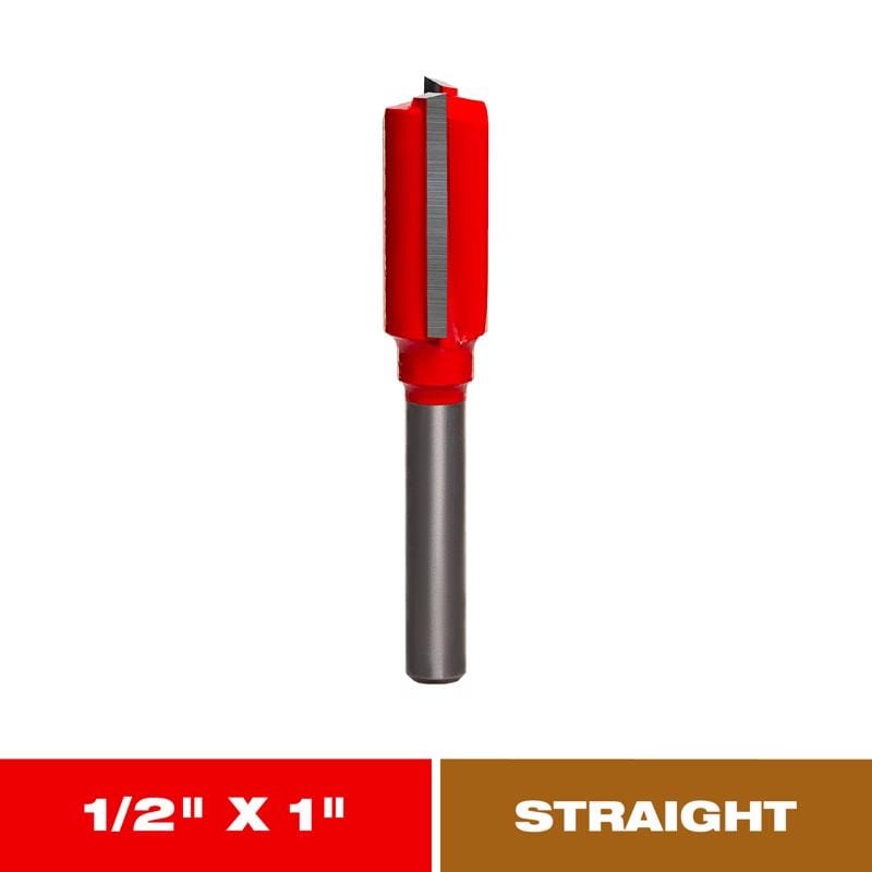 Diablo DR04132 1/2 in. D X 2-1/8 in. L Carbide Double Flute Straight Router Bit