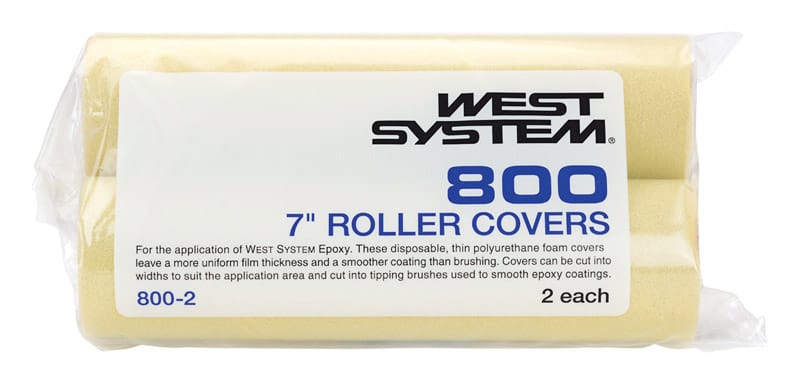 West System 800-2 Polyurethane Foam 7 in. W Mini Paint Roller Cover 2 pk