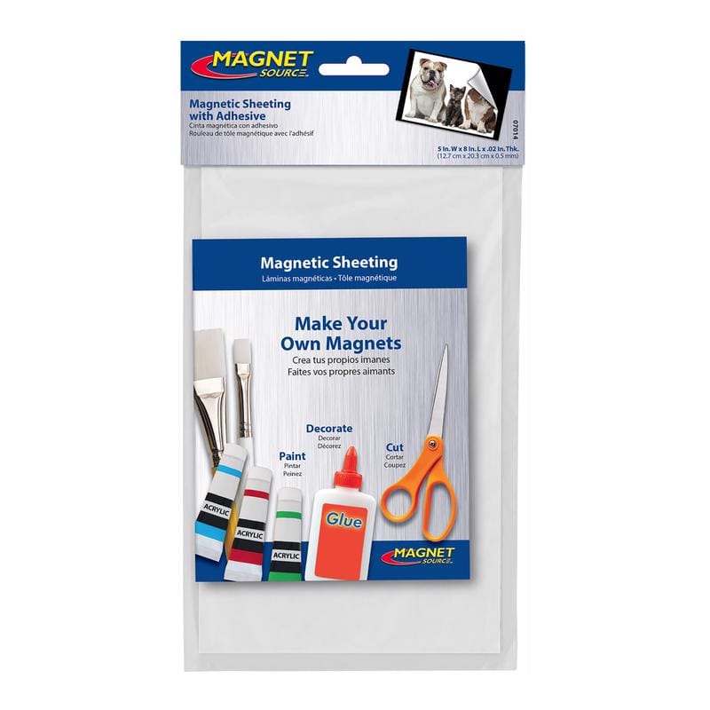 Magnet Source 07014 8 in. L X 5 in. W Black Sheet Magnetic Sheet 1 pc