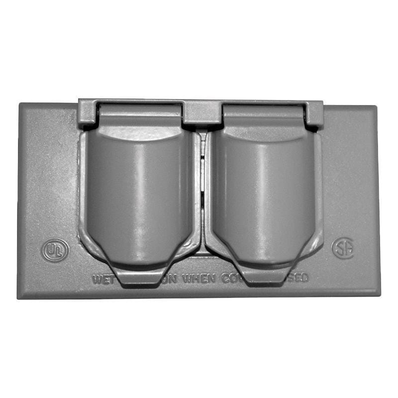 Sigma Engineered Solutions 14245 Rectangle Die-Cast Metal 1 gang 2.83 in. H X 4.57 in. W Horizontal Duplex