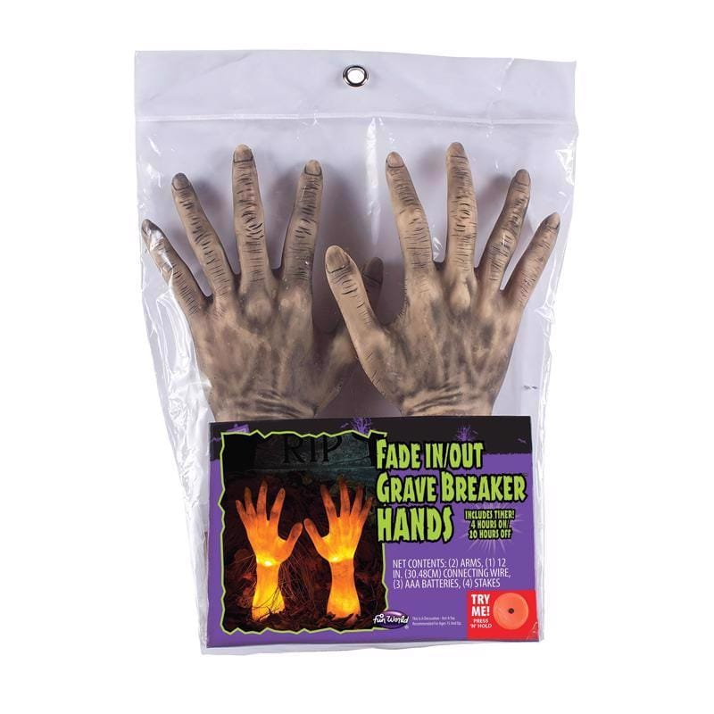 Fun World 91775 Grave Breaker Arms Grave Breaker Hands 1 pk