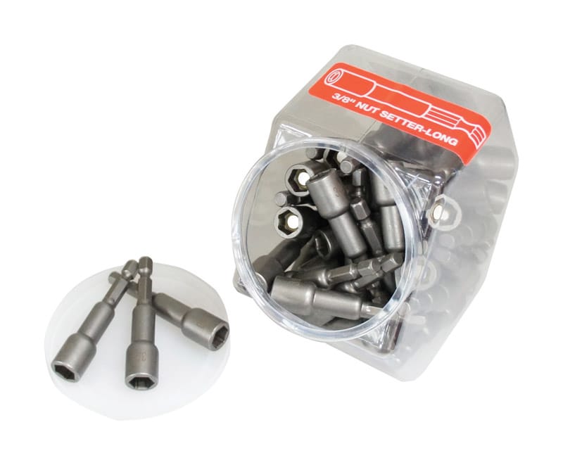 Best Way Tools B84066 3/8 in. X 2-9/16 in. L Steel Magnetic Nut Setter 50 pc