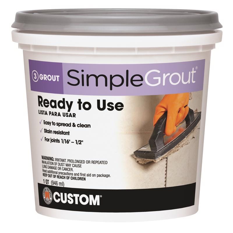 Custom Building Products PMG380QT SimpleGrout Indoor Haystack Grout 1 qt