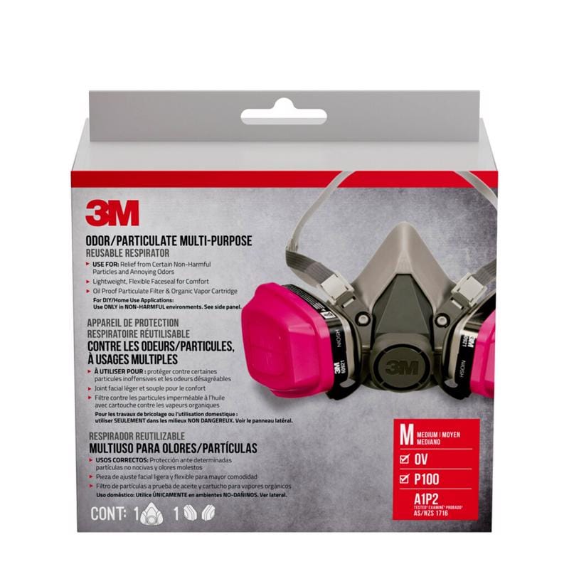 3M 65021H1-DC 3M P100 Multi-Purpose Half Face Respirat