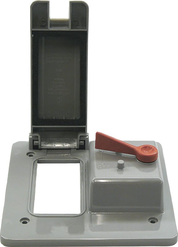 Cantex 5133345B Rectangle PVC 2 gang 4-11/16 in. H X 4-7/8 in. W Toggle Cover