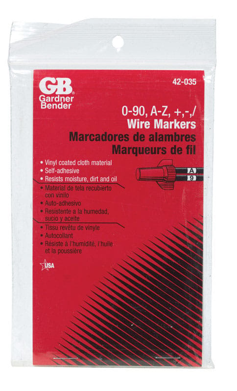 Gardner Bender 42-035 Wire Marker 1 pk