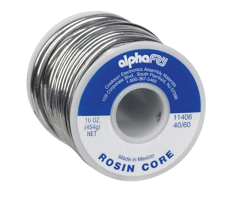 Alpha Fry 11406 16 oz Rosin Core Solder Wire 0.09 in. D Tin/Lead 40/60 1 pc