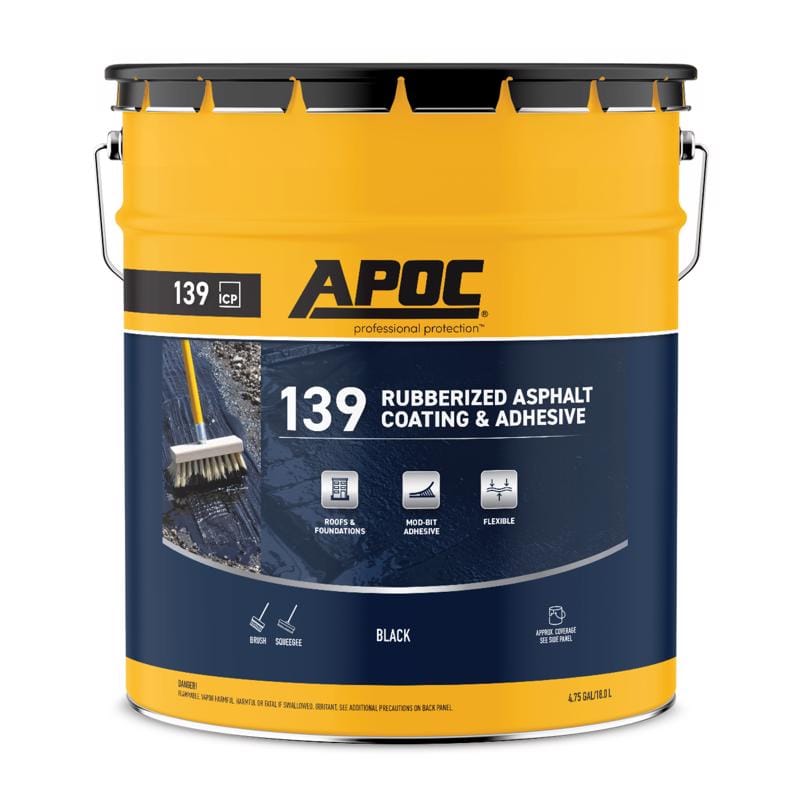 Apoc AP-1395 Black Roof And Foundation Coating 5 gal