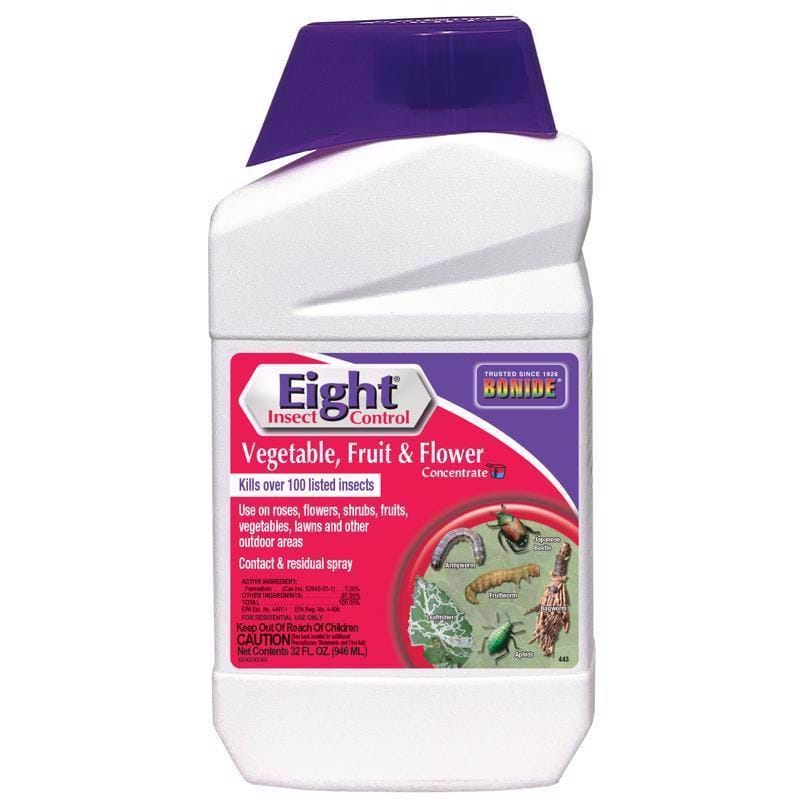Bonide 443 Eight Vegetable, Fruit & Flower Insect Killer Liquid Concentrate 32 oz