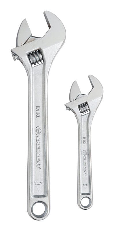 Crescent AC2610VS Metric and SAE Adjustable Wrench Set 6 and 10 in. L 2 pc