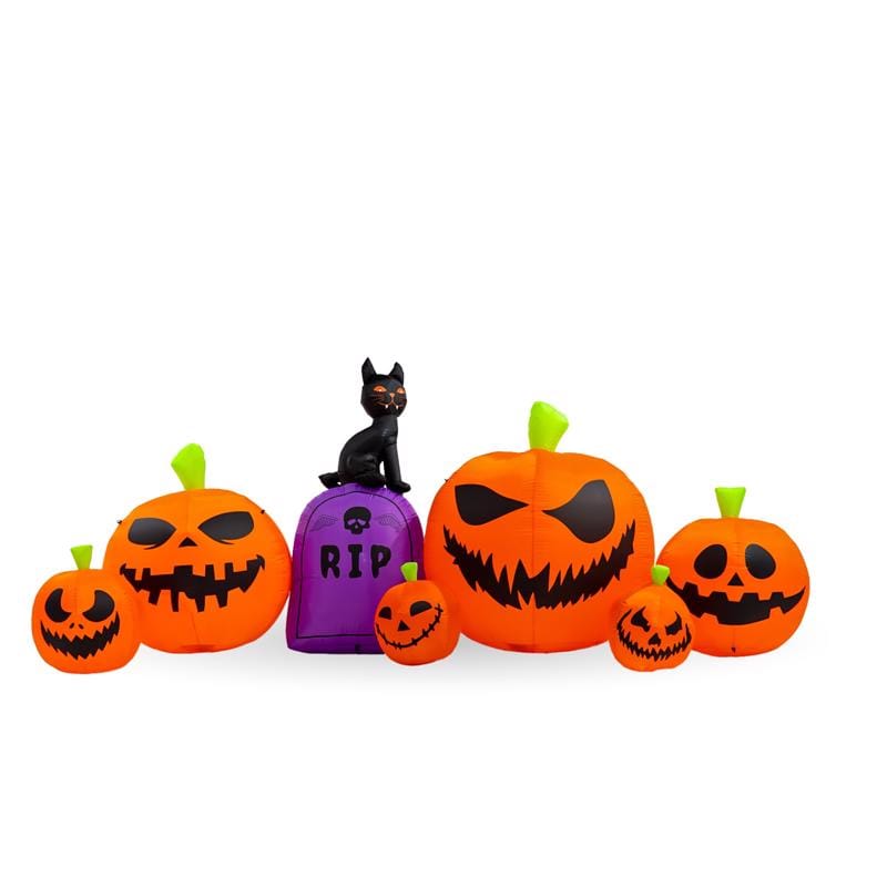 Seasonal Creations HL24078-450 7 ft. Prelit Pumpkin Patch Inflatable