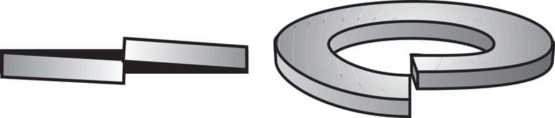 Hillman 0830674 1/2 in. D Stainless Steel Split Lock Washer 50 pk