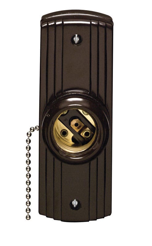 Leviton C20-05235-000 Pull Chain Lampholder 600 W 250 V Medium