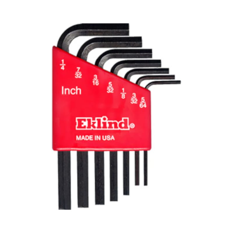 Eklind 10107 Hex-L 5/64 to 1/4 in. SAE Short Arm Hex L-Key Set 7 pc