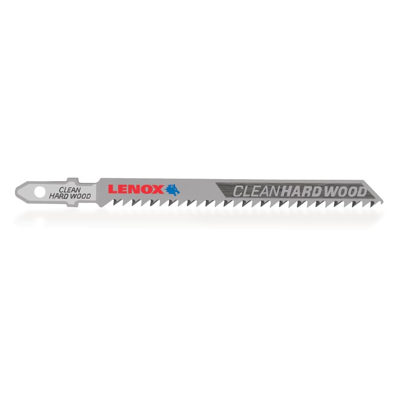 Lenox 1990961 4 in. Bi-Metal T-Shank Clean Hard Wood Jig Saw Blade 10 TPI 3 pk