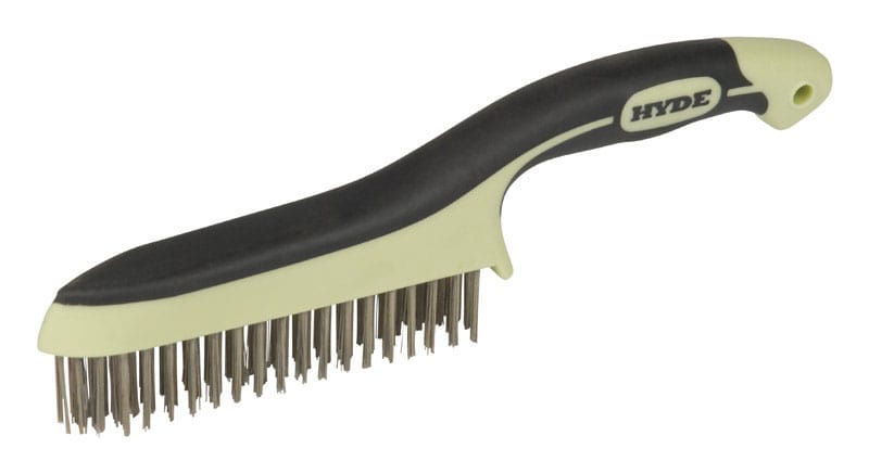 Hyde 46831 MAXXGRIP PRO 1 in. W X 11.75 in. L Stainless Steel Wire Brush