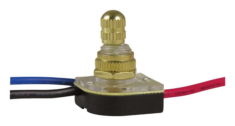 Gardner Bender GSW-68 6 amps Rotary Switch Brass 1 pk