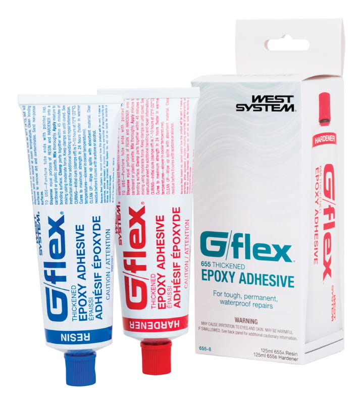 West System 655-8 G/flex Extra Strength Epoxy Clear Adhesive Kit 2 pk