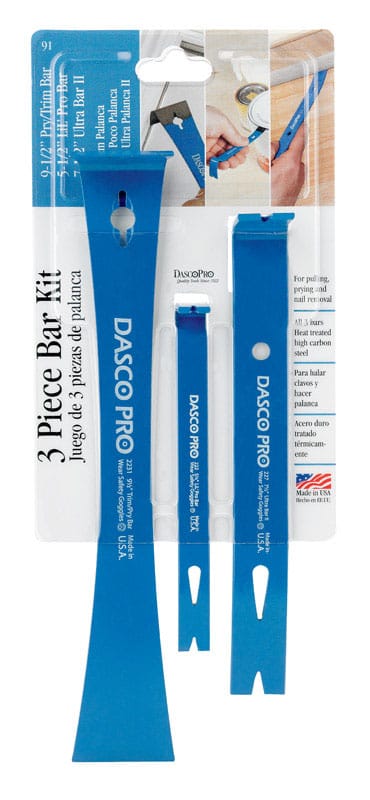 Dasco Pro VN70091 5 in. Classic Pry Bar Set 3 pk