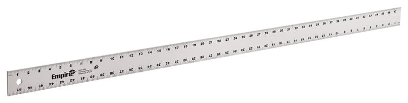 Empire 4004 48 in. L X 2 in. W Aluminum Heavy-Duty Straight-Edge Ruler SAE