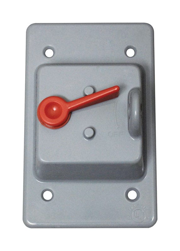 Sigma Engineered Solutions 14210 Rectangle Plastic 1 gang 4.76 in. H X 3.01 in. W Toggle Switch Cover