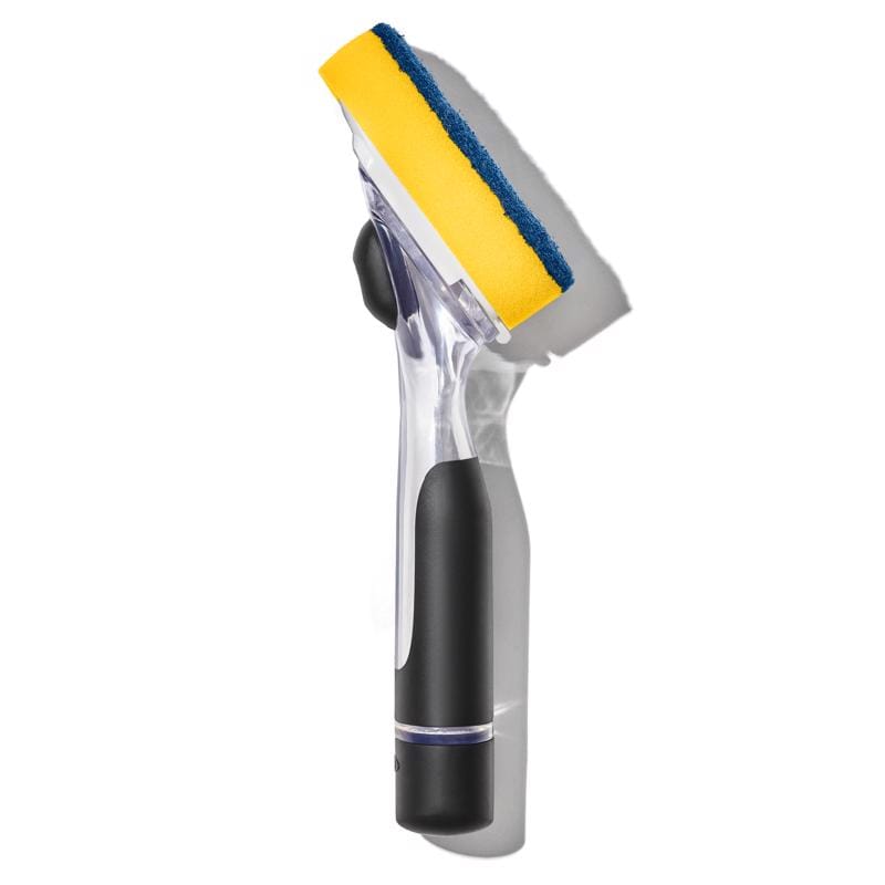 Oxo 12361600 Good Grips 1 in. W Soft/Medium Bristle Plastic/Rubber Handle Soap Dispensing Scrubber Brush