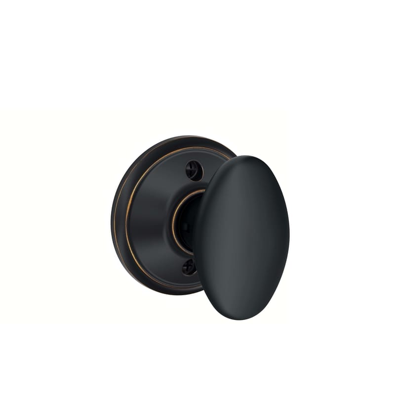Schlage F170SIE716 Siena Rustic Aged Bronze Dummy Knob