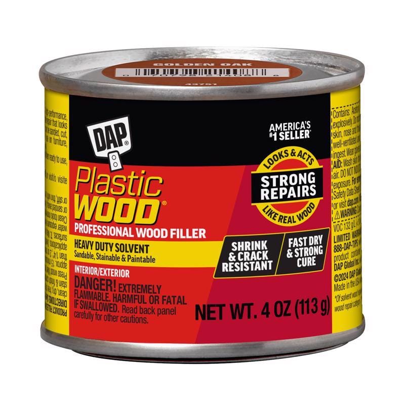 Dap 7079821408 Plastic Wood Golden Oak Wood Filler 4 oz