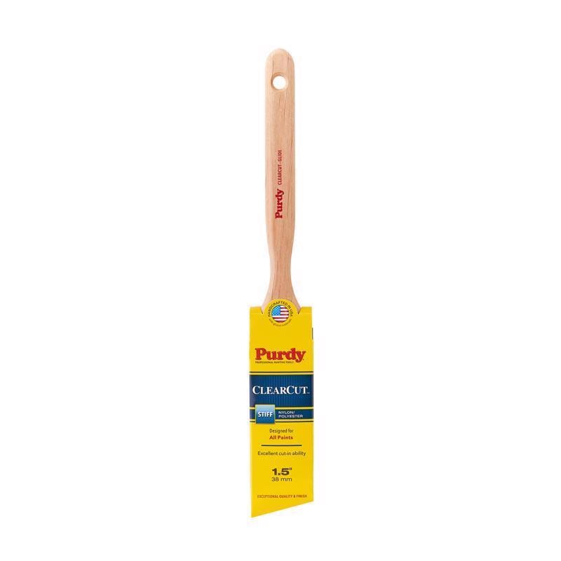 Purdy 144152115 Clearcut Glide 1-1/2 in. Stiff Angle Paint Brush