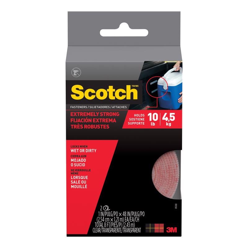 Scotch RF6740 Medium Foam Hook and Loop Fastener 48 in. L 1 pk
