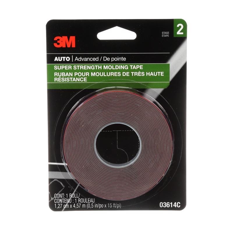 3M 3614 174 in. L X 0.5 in. W Double-Sided Molding Tape