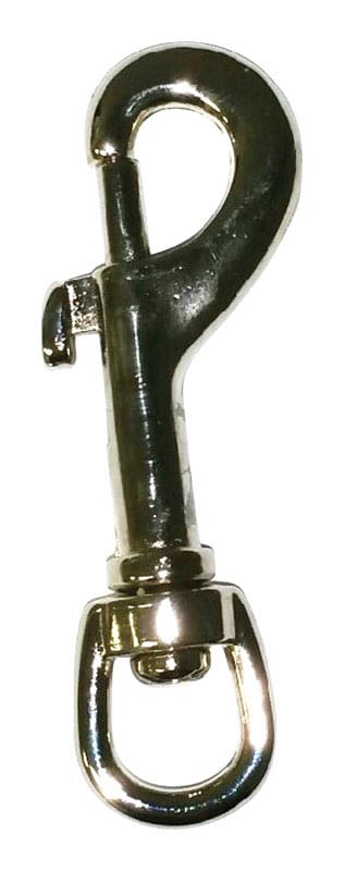 Baron 5025-3/8 3/8 in. D X 3 in. L Nickel-Plated Zinc Bolt Snap 50 lb