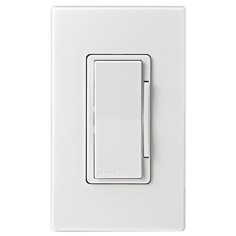 Leviton DAWDC-1RW Decora White Toggle Smart-Enabled Dimmer Switch 1 pk
