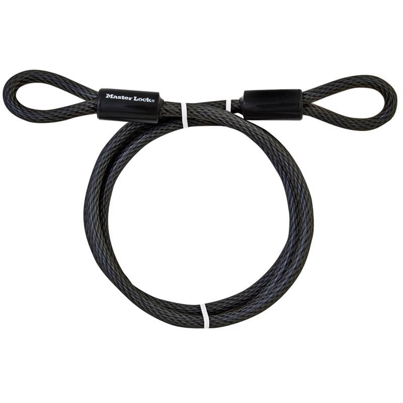 Master Lock 78DPF 3/8 in. D X 72 in. L Vinyl Coated Steel Flexible Braided Steel Cable