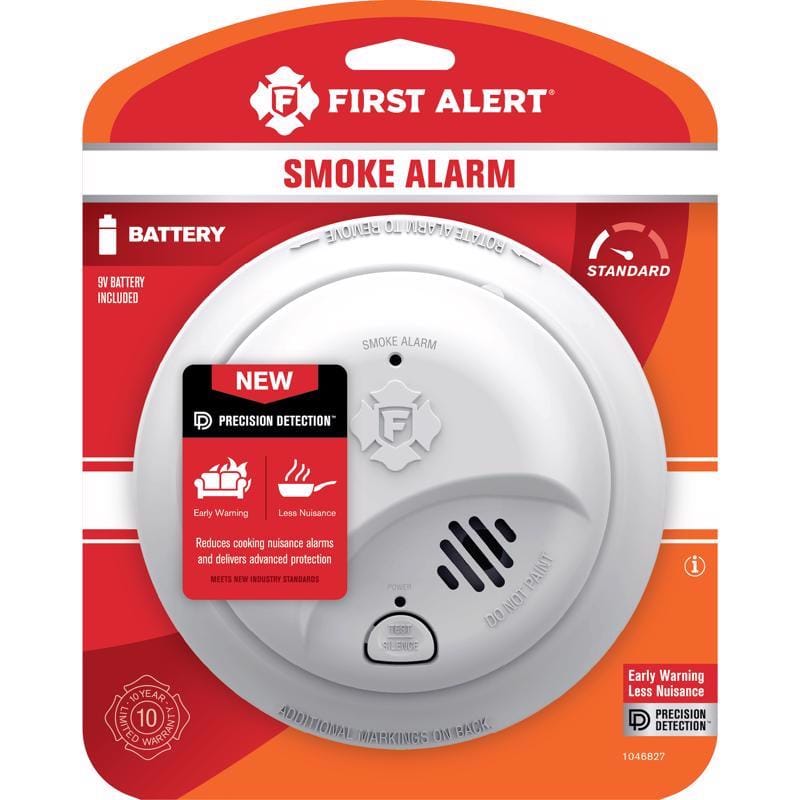 First Alert 1046827 Battery-Powered Ionization Smoke Detector 1 pk