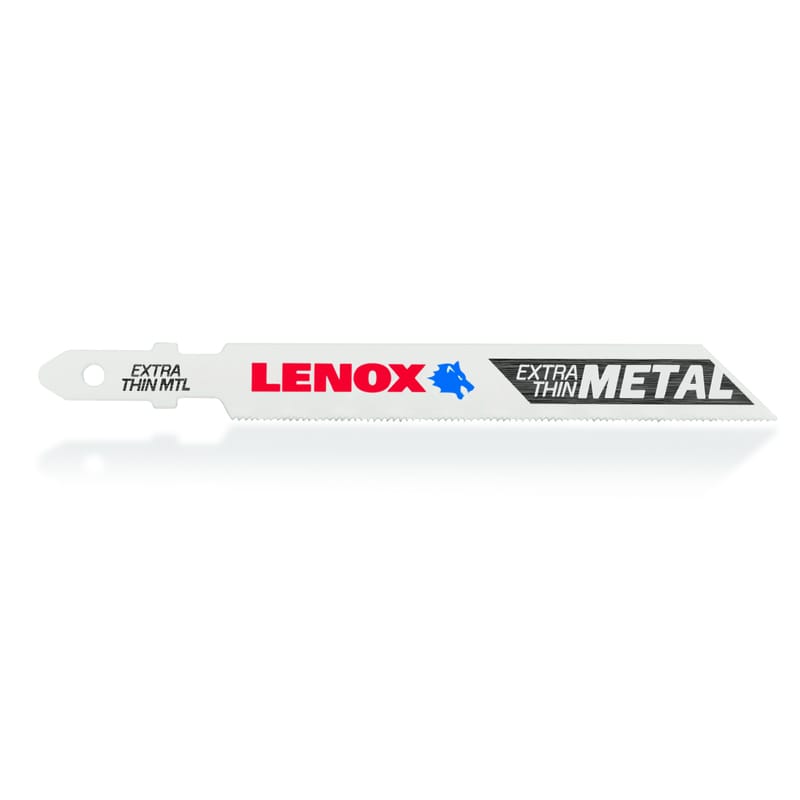 Lenox 1991577 3-5/8 in. Bi-Metal T-Shank Extra Thin Metal Jig Saw Blade 32 TPI 3 pk